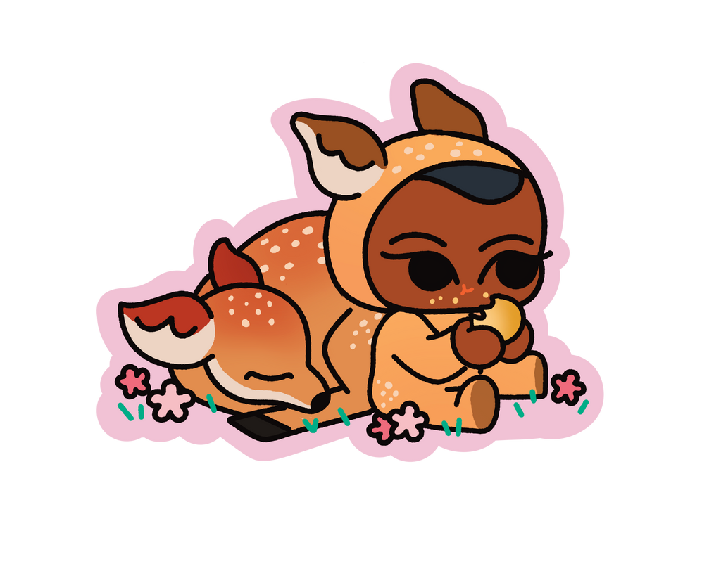 Friends From Nara Die-Cut Sticker
