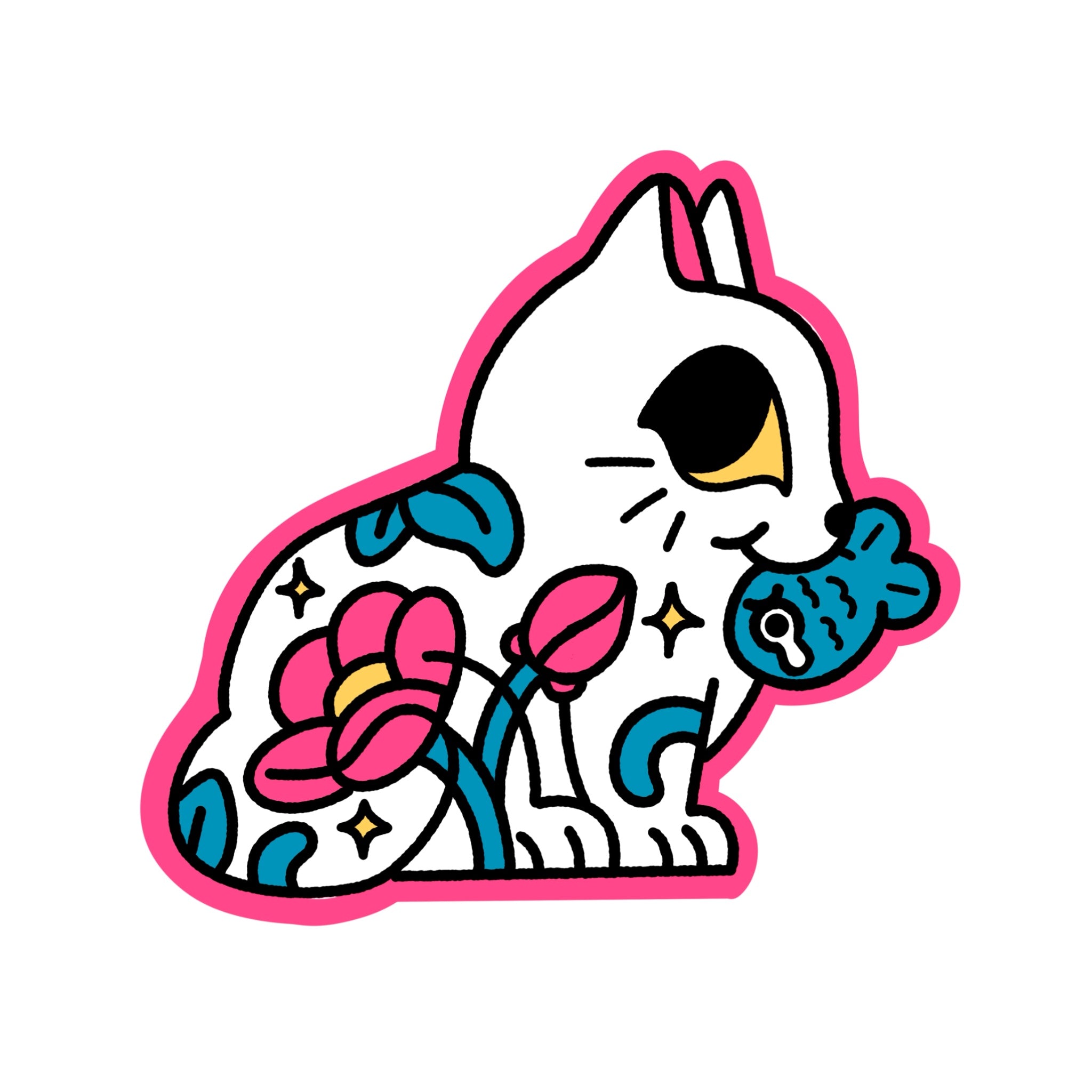 Caught! Die-Cut Sticker