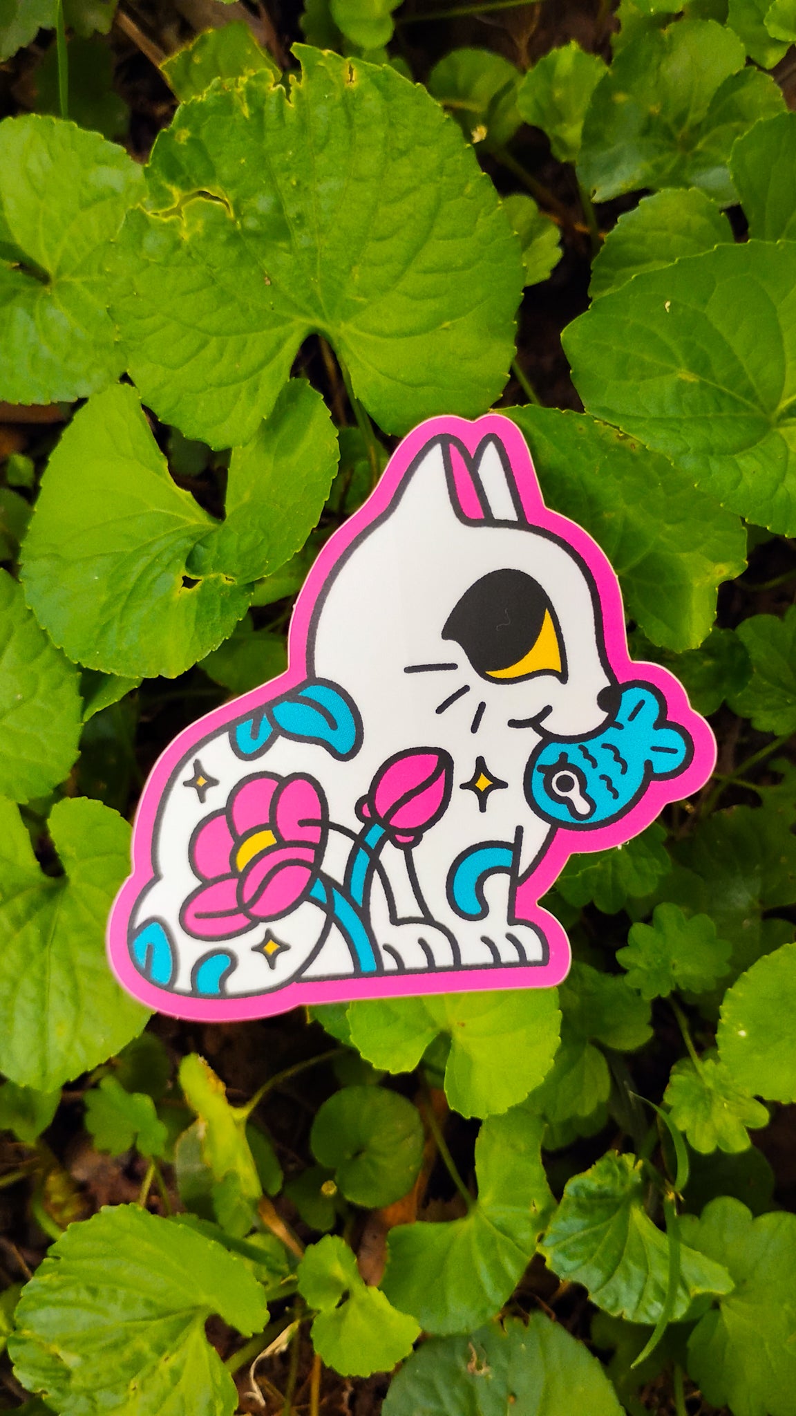 Caught! Die-Cut Sticker