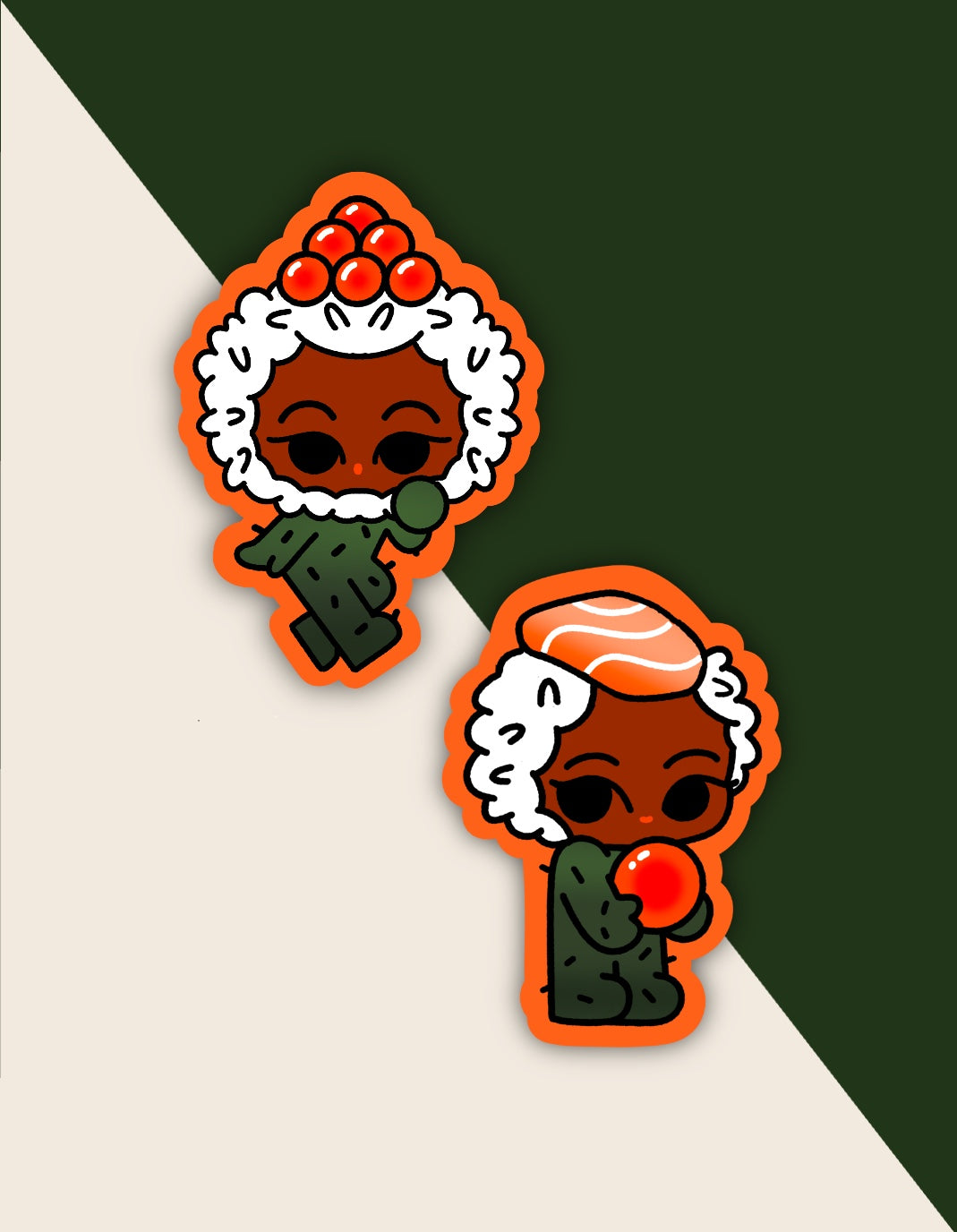 Nigiri & Roe Matte Die-Cut Stickers